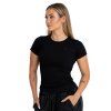 Dámske tričko Ribbed Black - STRIX (Veľkosť S)