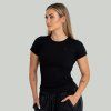 Dámske tričko Ribbed Black - STRIX (Veľkosť S)