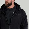 Mikina Zip Washed Black - STRIX (Veľkosť L)