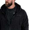 Mikina Zip Washed Black - STRIX (Veľkosť L)