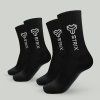 Ponožky Essential Crew 2Pack Black - STRIX (Veľkosť L)