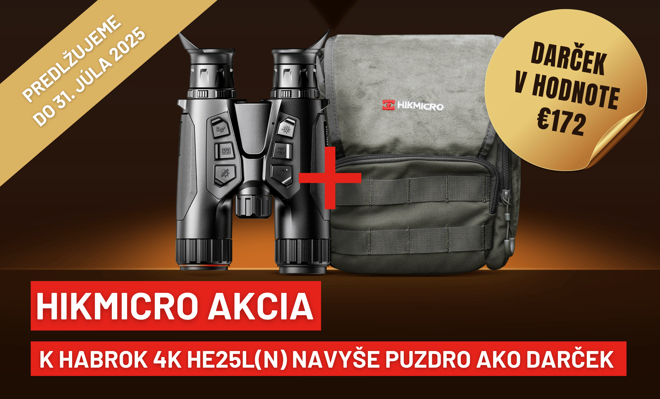 Hikmicro akce Habrok 4K + pouzdro