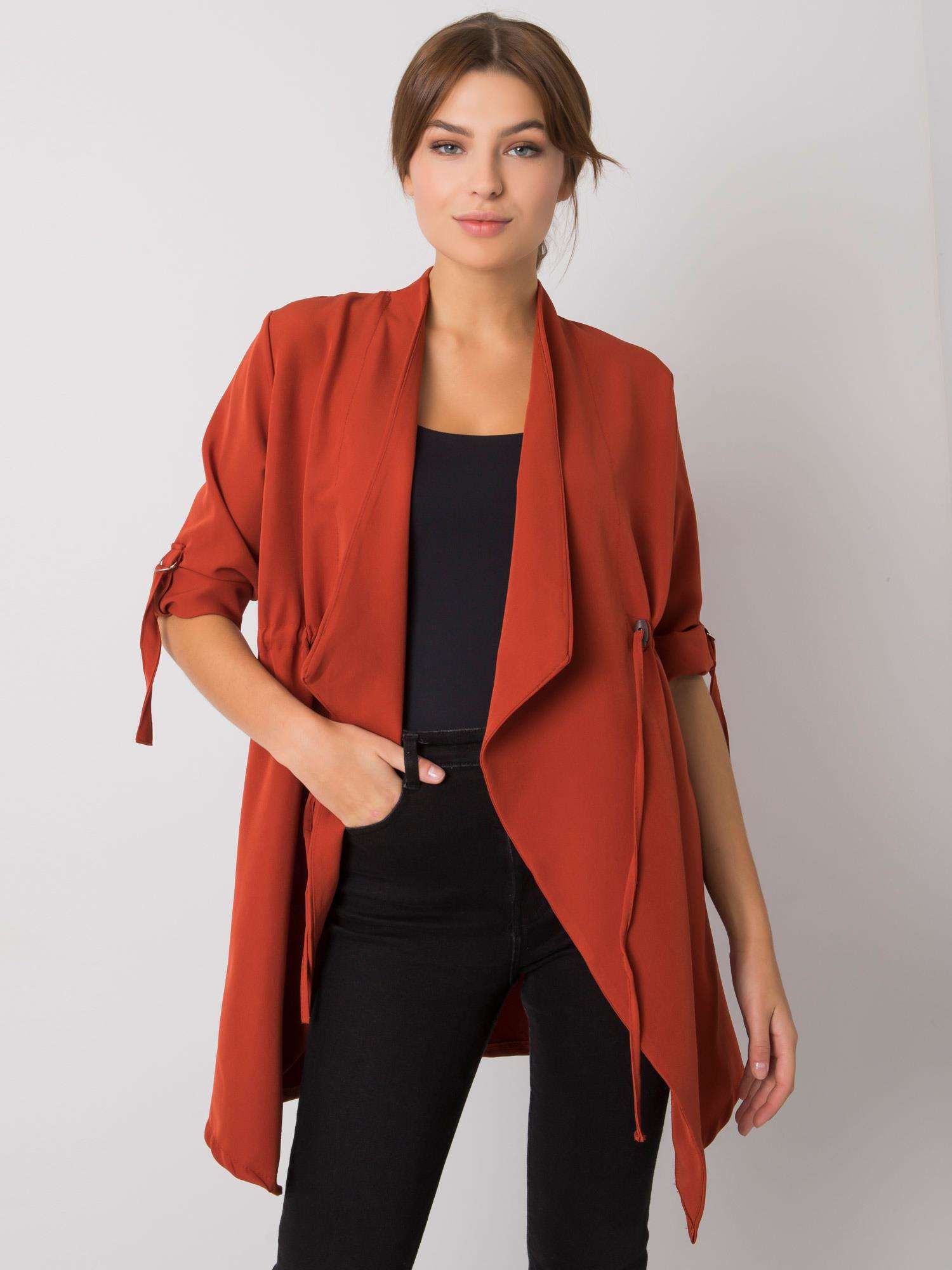 damsky blejzer, damsky cardigan oranzovy