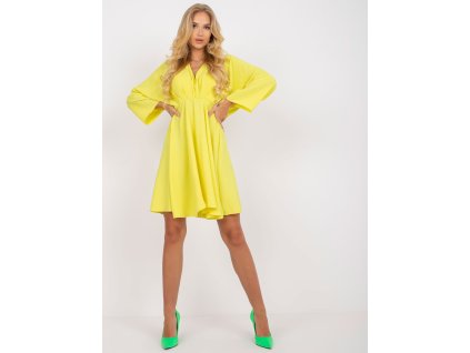 pol pl Jasnozolta sukienka one size na co dzien 386559 4