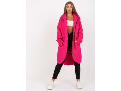 pol pl Hurt Fuksjowa dresowa bluza basic z kapturem Tina RUE PARIS 388782 1