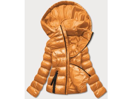 Dámska zimná bunda s kapucňou 5M782 žltá