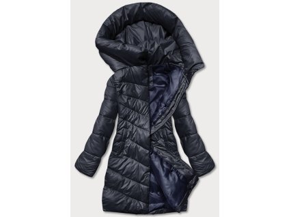 Dámska zimná bunda s kapucňou TY041modrá