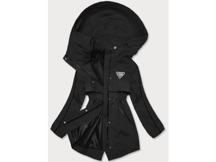 17183 1 damska prechodna bunda parka b8119 cierna