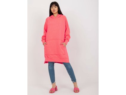 pol pl Hurtownia Fluo rozowa dresowa sukienka basic oversize 393945 3