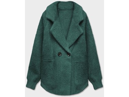 Dámsky prechodný kabát z alpaky Karina zelený