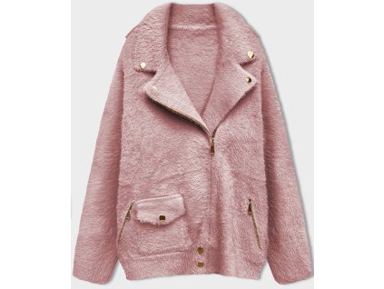 Dámsky kabát z alpaky Lexya ružový