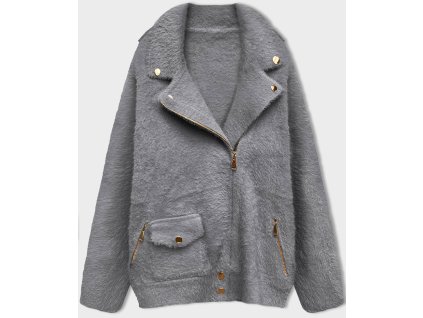 Dámsky kabát z alpaky Lexya šedý