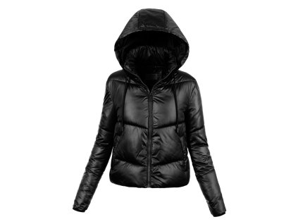 Dámska zimná bunda s kapucňou 7944 čierna