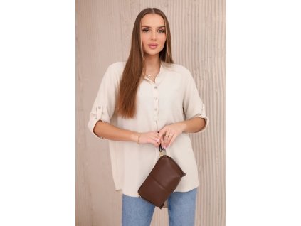 Dámska blúzka Tereza béžová (Veľkosť Univerzálna)