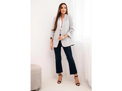 Dámske sako Ebena sivá (Veľkosť Univerzálna)