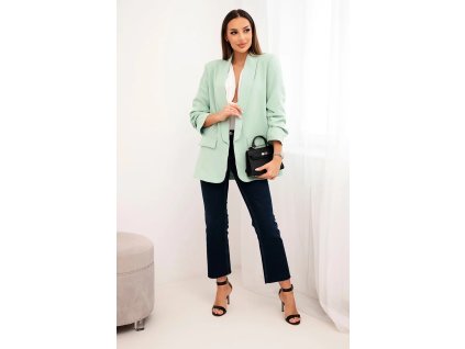 Dámske sako Ebena bledá mätová (Veľkosť Univerzálna)