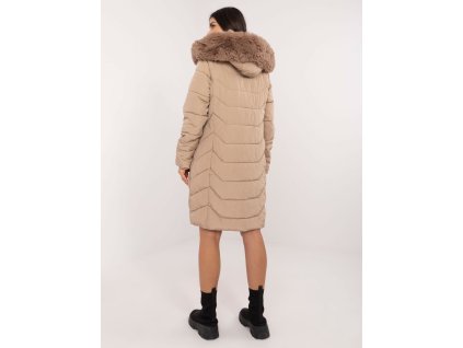 Dámska zimná bunda s kapucňou SK-KR-HH-2408.52P béžová