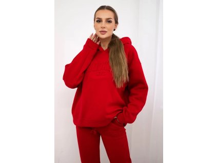 Tepláková súprava Verita červená (Veľkosť Univerzálna)