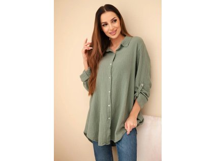 Dámska košeľa Sappy kaki (Veľkosť Univerzálna)