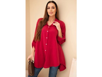 Dámska košeľa Sappy bordová (Veľkosť Univerzálna)