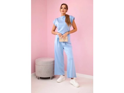 Dámsky nohavicový komplet Ritta baby modrá (Veľkosť Univerzálna)
