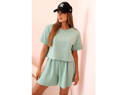 Dámsky letný komplet Tolla tmavá mätová (Veľkosť Univerzálna)