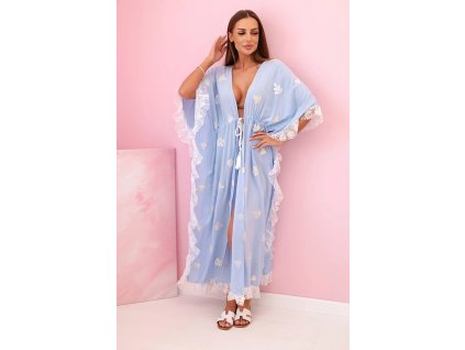 Plážový prehoz na plavky Romanna baby modrá (Veľkosť Univerzálna)