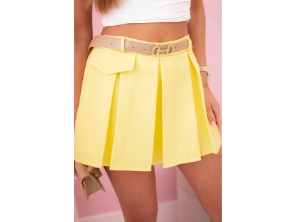 Skort - Sukňové kraťasy Aliet žltá (Veľkosť Univerzálna)