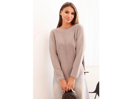 Dámsky pulover Visla fango (Veľkosť Univerzálna)