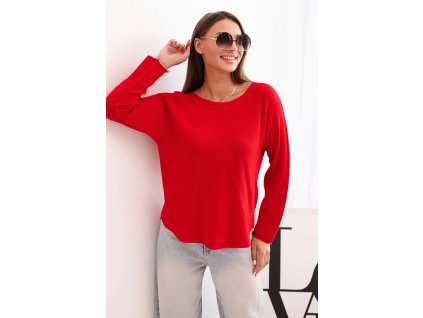 Dámsky pulover Visla červený (Veľkosť Univerzálna)