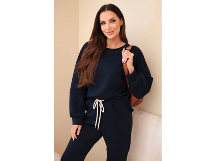 Dámska tepláková súprava Polis tmavá modrá (Veľkosť Univerzálna)