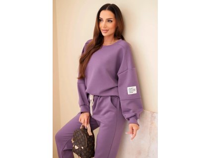 Dámska tepláková súprava Polis fialová (Veľkosť Univerzálna)