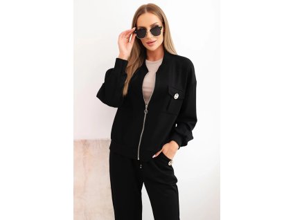 Dámsky nohavicový komplet Foris čierny (Veľkosť Univerzálna)