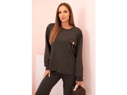 Dámsky dvojdielny komplet Cony kaki (Veľkosť Univerzálna)