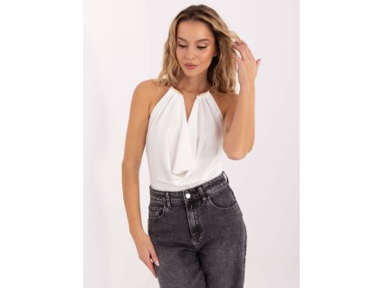 Luxusné dámske elegantné body Lusin biele (Farba maslová, Veľkosť univerzálna)