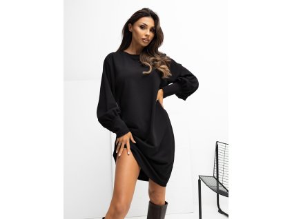 Dámske úpletové šaty Rola čierne (Farba čierna, Veľkosť L/XL)