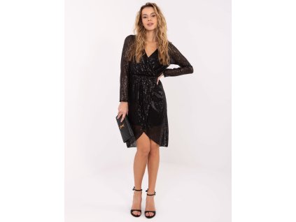 dámske elegantné flitrované šaty Tonin čierna