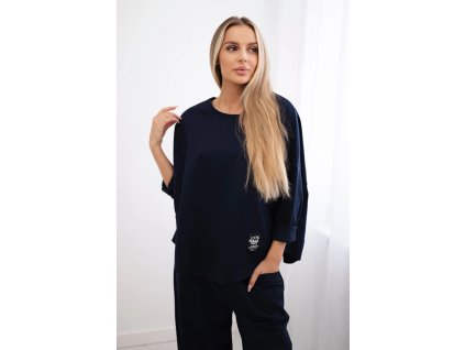 Dámsky komplet Astana tmavá modrá (Veľkosť Univerzálna)