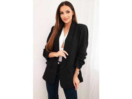 Dámske sako Ebena čierna (Veľkosť Univerzálna)
