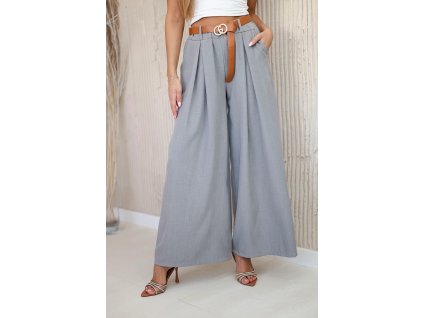 Široké nohavice Reza tmavásivá (Veľkosť Univerzálna)