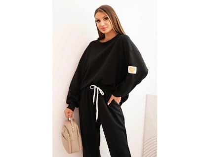 Dámska tepláková súprava LOVER čierna (Veľkosť Univerzálna)