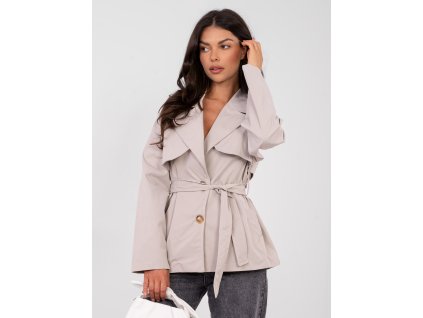 Dámsky prechodný kabát Maxa béžový (Farba béžová, Veľkosť univerzálna)