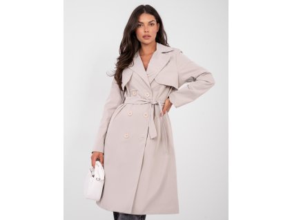 Dámsky prechodný kabát Kony béžový (Farba béžová, Veľkosť univerzálna)