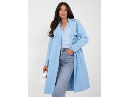 Dámsky prechodný kabát Kony modrý (Farba bledá modrá, Veľkosť univerzálna)