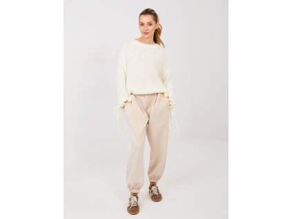 Dámske nohavice Fujis béžové (Farba bledá béžová, Veľkosť univerzálna)