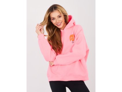 Dámska mikina Fluo ružová (Farba neónová ružová, Veľkosť univerzálna)