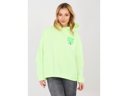 Dámska mikina Fluo zelená (Farba neónová zelená, Veľkosť univerzálna)