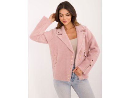 pol pl Jasnorozowa przejsciowa kurtka alpaka z kolnierzem 409239 5