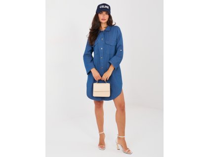 Dámske rifľové šaty Tota modré - košeľové šaty na každý deň