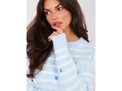 Dámsky sveter Lucil modrý (Farba bledá modrá, Veľkosť univerzálna)